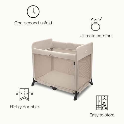 Bugaboo Stardust - All-in-one, Quick to Assemble, Black pop-up Travel cot and playpen for Babies and Toddlers with Mattress and Zip-in Bassinet, Black 4 Bugaboo Stardust - All-in-one, Quick to Assemble, Black pop-up Travel cot and playpen for Babies and Toddlers with Mattress and Zip-in Bassinet, Black - Image 4