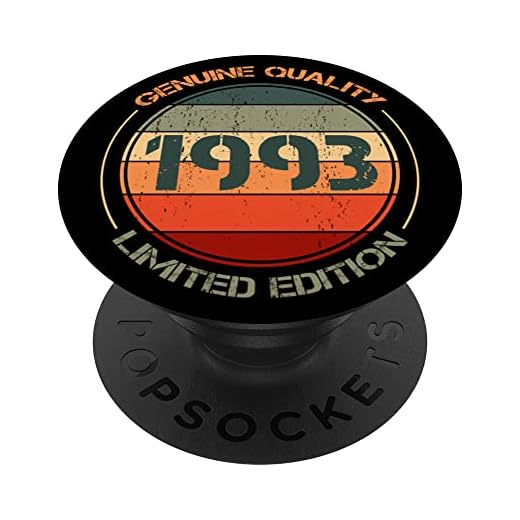Vintage 1993 Pop Socket para teléfono divertido retro 1993 cumpleaños PopSockets PopGrip Intercambiable