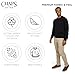 Chaps Men's Classic Fit Long Sleeve Cotton Jersey Midweight Crewneck Sweater, Jet Black, X-Large