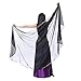 AvaCostume Chiffon Solid Color Dance Veils Belly Scarves, Black,one size