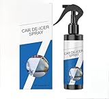 Spray Antigelo Auto,Spray Sciogli Ghiaccio Auto,100ml Deghiacciante Vetri Auto,De-icer Spray,Sbrina Facile Deghiacciante,per parabrezza