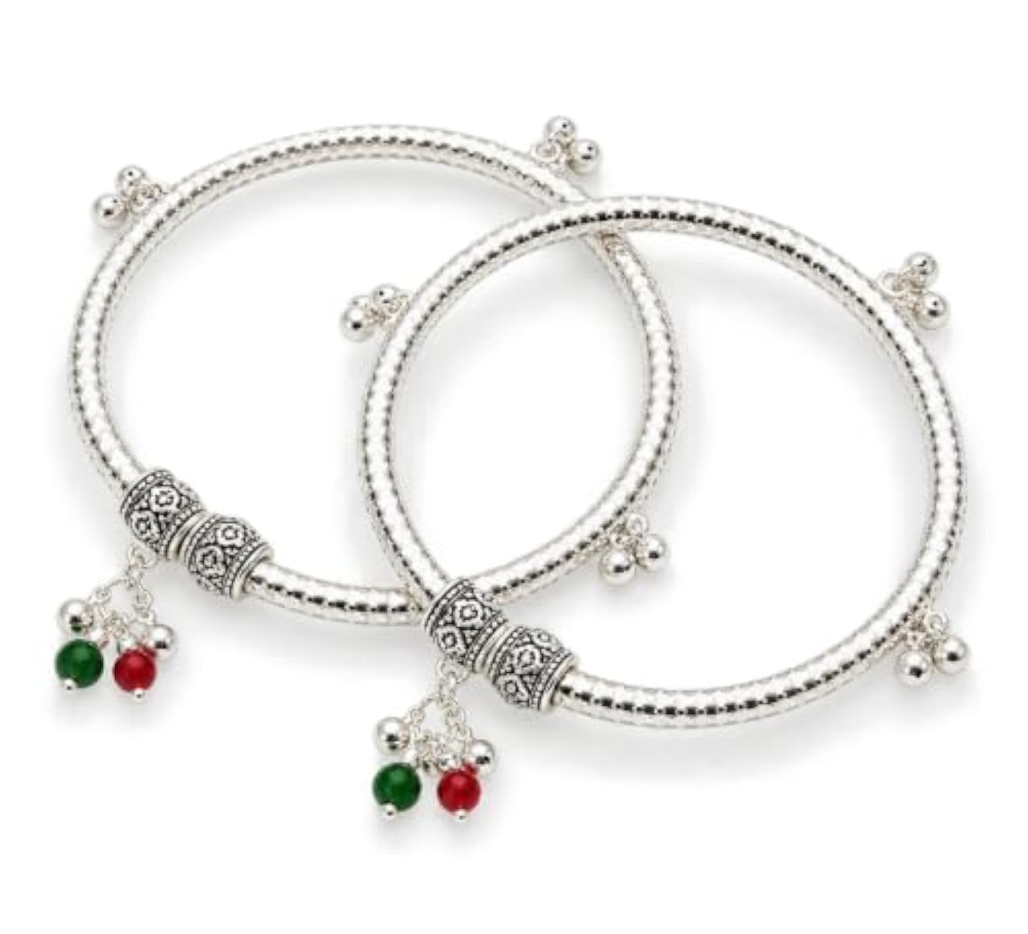 Women's Fancy Oxidized Anklets & Kada Payal Set