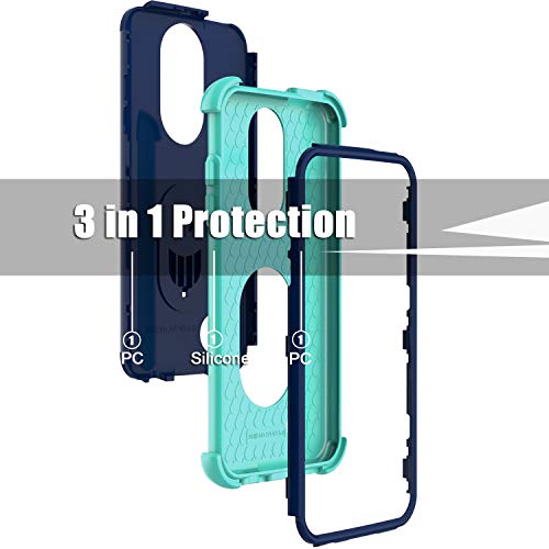 Lovpec Case For Lg Aristo 3, For Lg Aristo 2/For Lg Aristo 2 Plus/For Lg Tribute Empire Case, Ring Magnetic Holder Kickstand Phone Case For Lg Rebel 4 Lte/For Lg Phoenix 4 (Navy) #TOP1