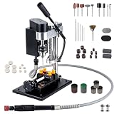 VOBOR Mini Perceuse à Colonne avec Axe Doux, 7 Niveaux Réglables, Réglage Hauteur 50MM, po...