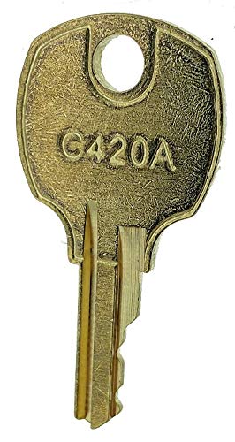 Disc Tumbler Cam Lock, Nickel, Key C420A - Image 4