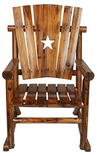 Char-Log Single Rocker W/Cut Out Star From Leigh Country (Rhs05/23) #TOP1