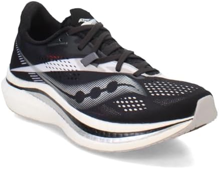 Saucony Men's Endorphin Pro 2 Running Shoe, Black/White, 15 | Image 3