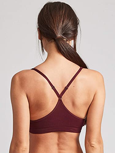 Image of Kalon Women's 4 Pack Racerback Sports Bralette Seamless Wireless Comfort Bra