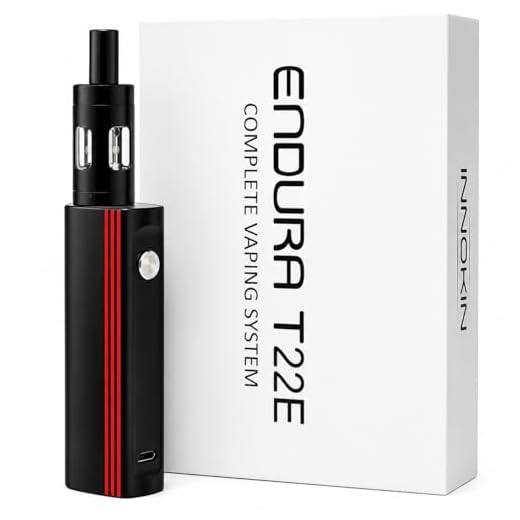 INNOKIN Endura T22E Vaping Kit, Powerful 2000mAh Mod with Prism T18E Tank, Long Lasting Long Battery Life, Precision Control, E Cigarette, E Cig, Starter Kit, No Nicotine (Black)
