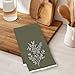 AJIPUX Vintage Olive Green Botanical Kitchen Towels 16x24 Inches, Olive Green Kitchen Decor, French Country Hand Towel Decorative for Dish Tea Towel Drying Cloth