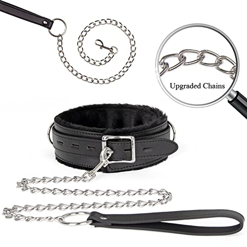 Leather Choker Collar Necklace Adjustable Size for Women/Men Pink Black Purple Red3