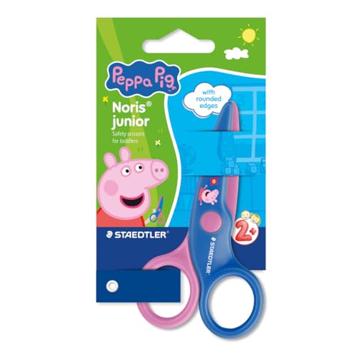 STAEDTLER Peppa Pig x Noris Junior Toddler Safety Scissors - for Kids Aged 2+ Years Arts & Crafts Activities 965 40BKL1