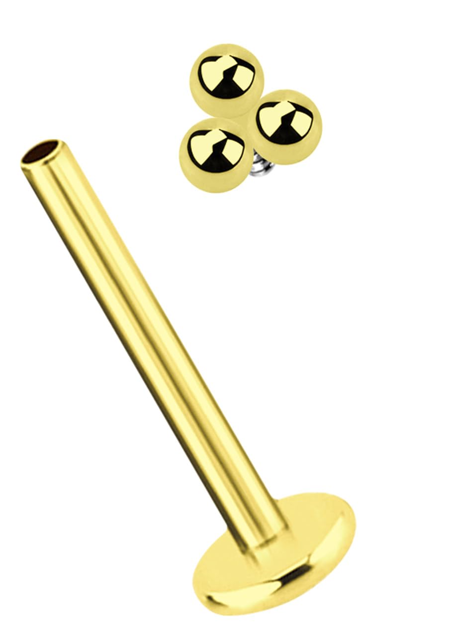 Labret In Oro Con Filetto Interno E Stella In Cristallo - Foto 8