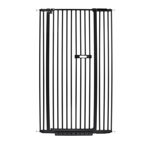 Barrera para perros y gatos ajustable de 86 a 95cm con puerta giratoria 7