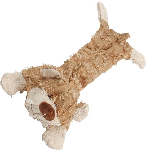 Giocattoli da masticare per cani di piccola taglia, peluche a forma di orsetto che squittisce, giocattolo da masticare per cuccioli, morbido compagno di gioco interattivo, per interni ed esterni