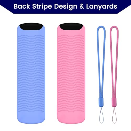Image of 2-Pack Remote Cover for Streaming Stick 4K Plus, Select, 3rd, Blue & Pink