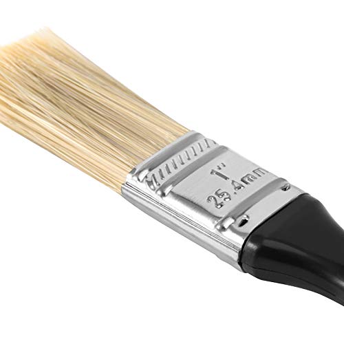 ZOENHOU 18 Pieces 1 Inch Paint Brush, Paintbrush Set, Paint Brushes Set Professional Paint Tools with Treated Plastic Handle for DIY Paint, Home, Furniture, Fences, Deck, and Wall Trim