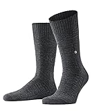 Burlington Herren Socken Structure Boot, Baumwolle Wolle, 1 Paar, Grau (Dark Grey 3970), 40-46