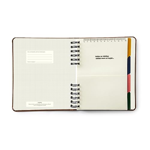 Caderno Organizador Duo Clássica Pautado & Pontado A5 Caramelo, Cicero