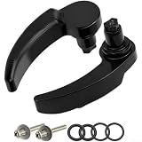Schwarzer Satteltaschendeckelheber Verriegelungsgriff Hebel für Touring 2014-2023, Motorrad Kofferraumschloss Kit mit Hardware, Cruiser Gepäckbox Scharnier Fix Ersatz