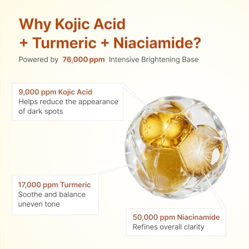 SUNGBOON EDITOR Glow Intensive Kojic Acid Ampoule, Radiance-Boosting Serum for Face with Kojic Acid, Turmeric & PHA, For Uneven Skin Tone & Dark Spot Care, Korean Skincare Serum, 1.35 fl oz β image 5