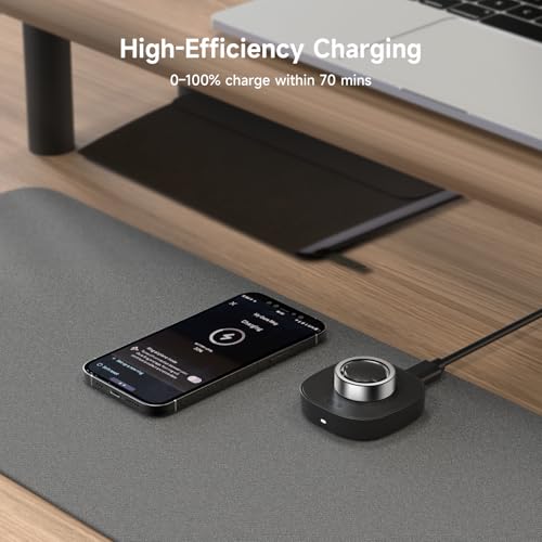 Image of Charger Compatible with Ou-ra Ring Gen3 Size 8 - Fast Charging Dock for Gen 3 Horizon & Heritage Smart Ring, Replacement Charging Base with USB-C Cable, Portable Travel Charger