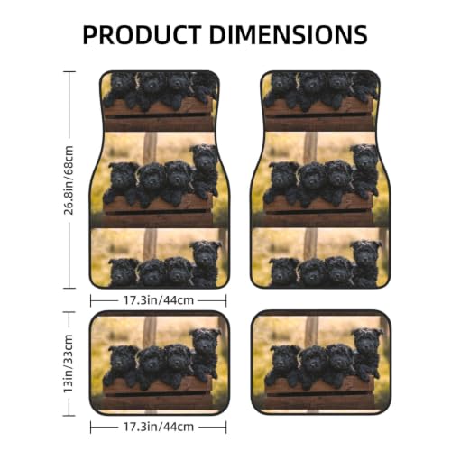 Alfombrillas para Coche de Affenpinscher Protectoras de Neopreno para Viajes 2