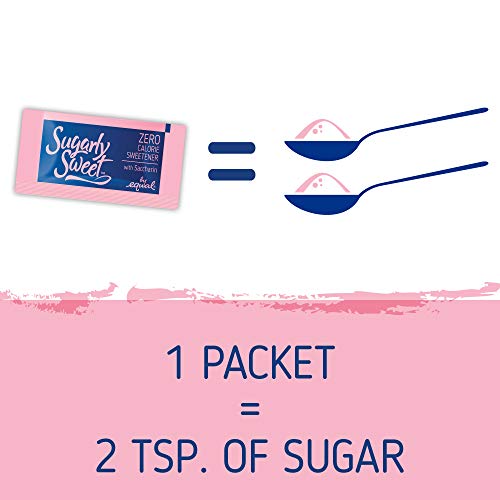 SUGARLY SWEET Zero Calorie Sweetener Packets with Saccharin, Sugar Substitute, Sugar Alternative, Pink Sweetener Packets, 2,000 Packets - Thumbnail 7