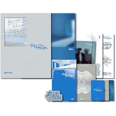 ENHYPEN - [ROMANCE : UNTOLD -Daydream-] (BLUE NOON Ver.) Photo Book + CD-R + Thanks To Paper + Sticker + Poster + Postcard + Photo Card + QR Card + 2 Pin Badges + 4 Extra Photocards