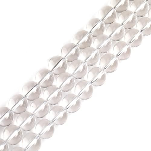 GEM-Inside Natural 8mm Rose Quartz Beads Round Gemstone Semi Precious Loose Beads for Jewellery Making 15''