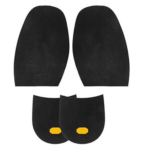 Craftmen 1 par de plantillas antideslizantes de goma antideslizante para zapatos, resistente al desgaste, plantillas protectoras