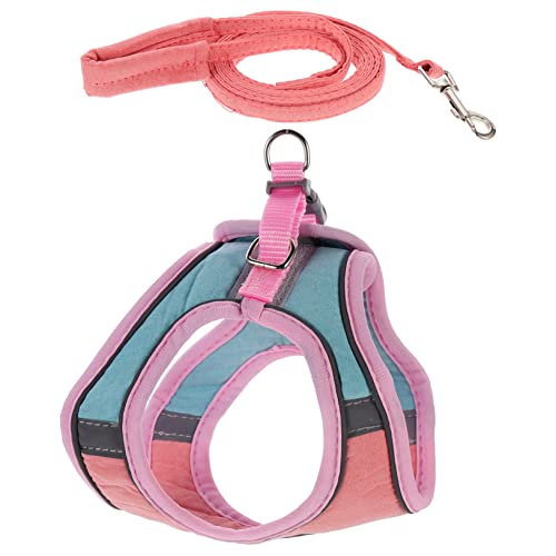 Mikikit 2 Pack Cat Harness Leash Night Reflective Vest for Kitten Puppy Safe Easy to Control Compact Size