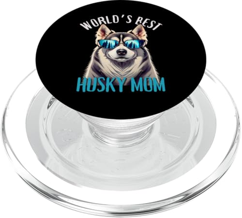 World's Best Husky Mom Día de la Madre Cumpleaños de mamá Navidad PopSockets PopGrip para MagSafe