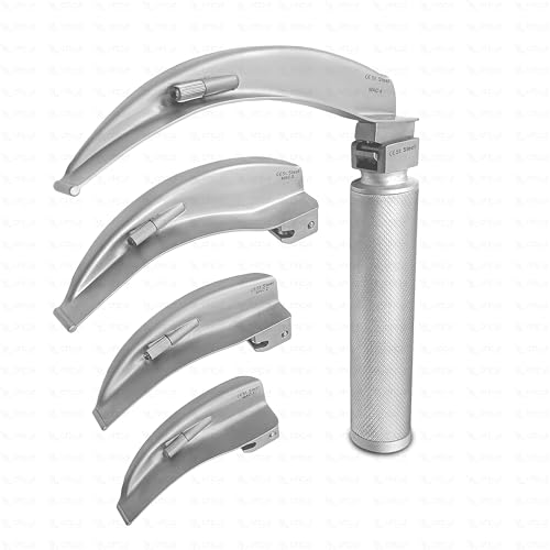 Image of OTICA Adult Macintosh Type LED Laryngoscope Set (Blade Size: 1,2,3 and 4)