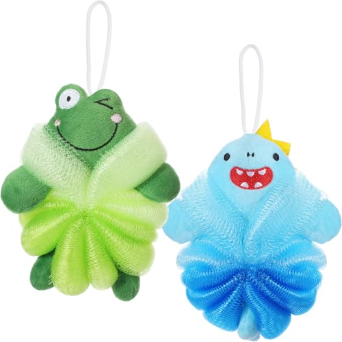 Luffa de bain pour enfants - Fini la peau irritée avec cette éponge douce en maille