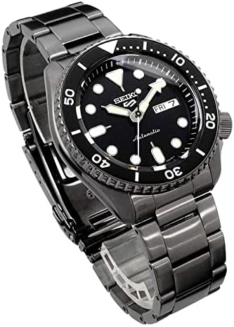SEIKO SRPD65 Automatic Watch for Men - 5 Sports - Black Dial, Day/Date Calendar, LumiBrite Hands and Markers, and Rotating Bezel, 100m Water-Resistant — view 2