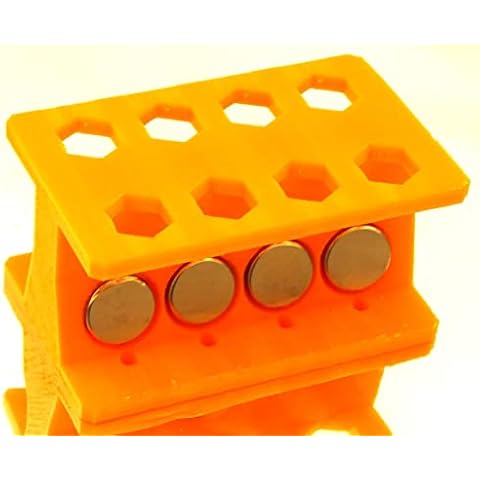 Rubidia Magnetic Beads Separator Rack for 1.5 ml / 2.0 ml Microcentrifuge Tubes, Stand for DNA RNA Protein Purification, 8 Positions Cover