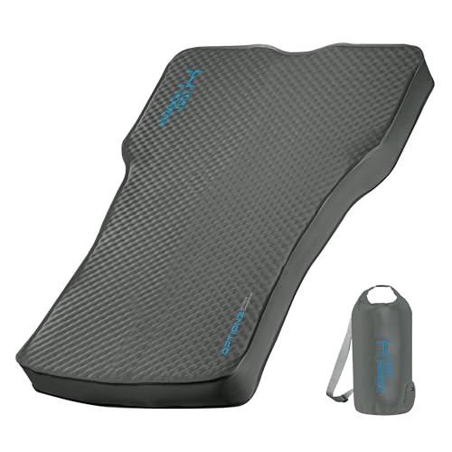 LOSTHORIZON Camping Air Mattress with Foam for Tesla, Self Inflating Sleeping Pad with Air Pump, 4.5' Thick, R-Value 13, Model 3