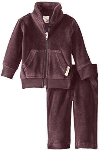 L'ovedbaby Unisex-Baby Newborn Organic Cotton Velour Track Suit