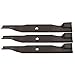 (3 Pack) TRUECUT Premium Replacement XHT Lawn Mower Deck Blade High Lift fits Craftsman 180054 | 16-3/4