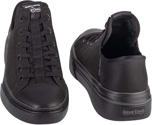Image of Skechers x Snoop Dogg Snoop One-Boss Life Men's Slip On, 11.5 D(M) US, Black-Black