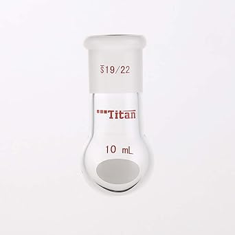 10ml Single Neck Round Bottom Boiling Flasks Borosilicate Glass with 19/22 Standard Taper Outer Joint