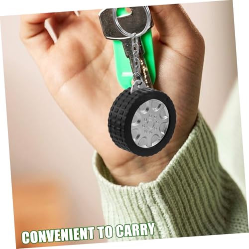 Mini cinta métrica retráctil portátil negro 2 piezas miniatura 3
