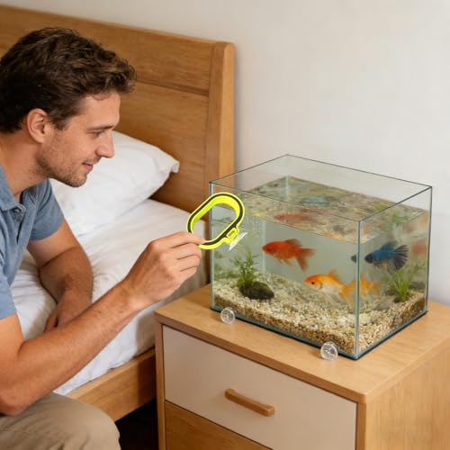 Fish Tank Feeder, Suction Cup Food Dispenser, 2.75x1.18x0.39IN PP Container Attachment with Long Oval Design, Aquarium Feeding Gear, Fish Food Dispenser with Durable Build, Feeder for Freshwater - Image 8