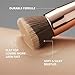 Lamora Makeup Brush Foundation Kabuki - Flat Top Face Brush for Liquid, Cream, and Powder Cosmetics - Full Coverage Blending, Buffing, Stippling, Contouring