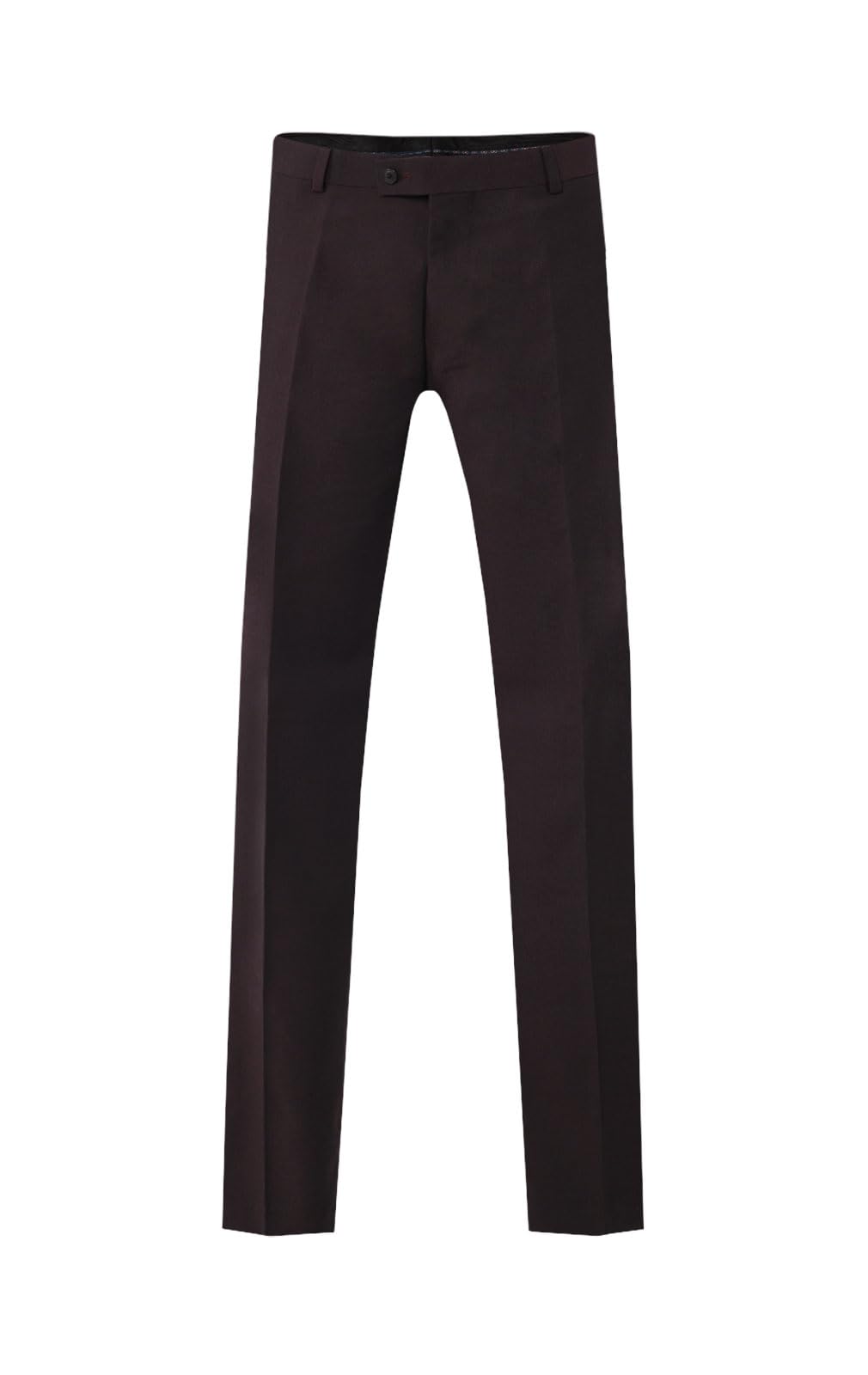 Dobell Burgundy Suit Trousers Regular Fit 38S Mens Formal