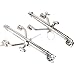 Mojiate Wishbone Style Outrigger Base Set | Marine-Grade Stainless Steel | Fits 39mm Poles | Heavy-Duty Mounting for Fishing Boats, Trolling & Saltwater Use