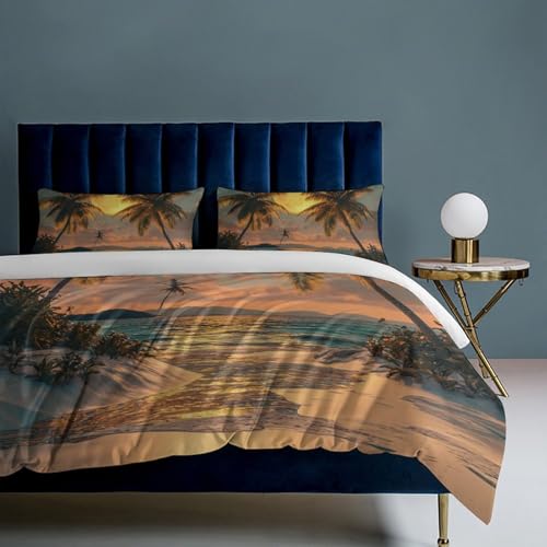 Housse de couette Hawaï en microfibre douce créant un cocon pour enfant - 8