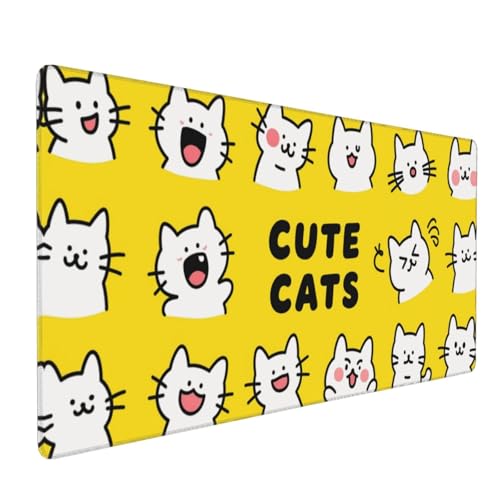 Tapis de souris de jeu tapis de protection de table grand format 90x40 cm antidérapant