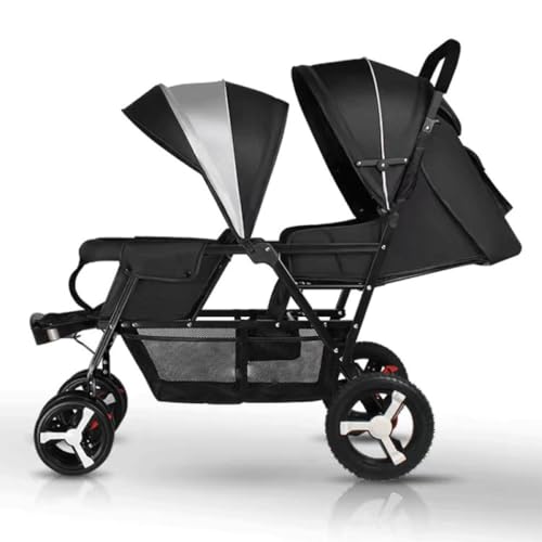 Ozlmbern Twin Kinderwagen Schwarz